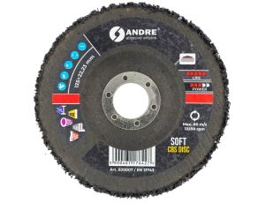 ANDRE KRĄŻEK SZLIFIERSKI CBS 125mm SOFT - BLACK