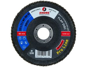 ANDRE ŚCIERNICA LISTKOWA 125mm P 40 CYRKONOWA PRO LINE WERSJA I