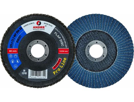 ANDRE ŚCIERNICA LISTKOWA 125mm P 40 CYRKONOWA PRO LINE WERSJA I - 2