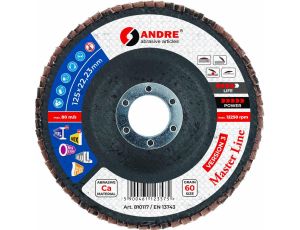 ANDRE ŚCIERNICA LISTKOWA 125mm P 60 CERAMICZNA MASTER LINE WERSJA III
