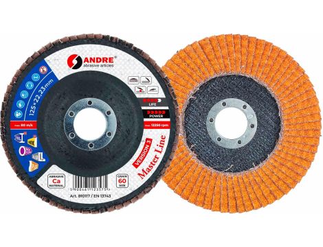 ANDRE ŚCIERNICA LISTKOWA 125mm P 60 CERAMICZNA MASTER LINE WERSJA III - 2