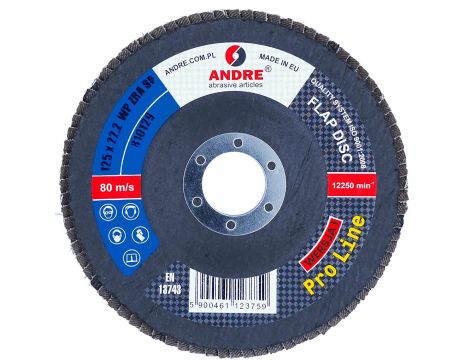 ANDRE ŚCIERNICA LISTKOWA 125mm P120 CYRKONOWA PRO LINE WERSJA I