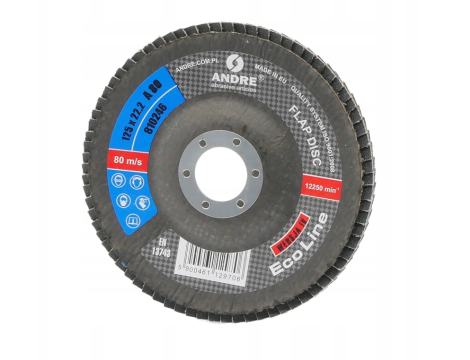 ANDRE ŚCIERNICA LISTKOWA 125mm P80 ECO LINE WERSJA IV