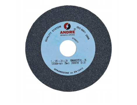 ANDRE ŚCIERNICA PŁASKA 125mm x 20mm x 20mm 95A60K5VTE10-35 SZARA "TYP 1"
