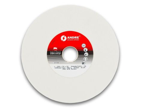 ANDRE ŚCIERNICA PŁASKA 200mm x 25mm x 32mm 99A60K7VE01-35 BIAŁA "TYP 1" - 2