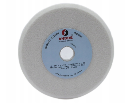 ANDRE ŚCIERNICA PROFILOWANA 150mm x 8mm x 20mm 99A60K7VE01-35 BIAŁA "TYP 1C"