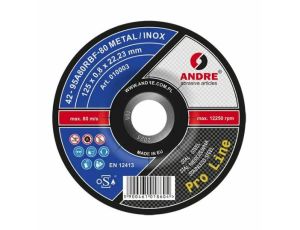 ANDRE TARCZA DO METALU 125 x 0,8mm METAL/INOX PRO LINE 95A80RBF