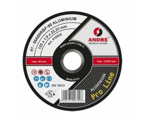 ANDRE TARCZA DO METALU 125 x 1,0mm ALUMINIUM PRO LINE 56A60RBF