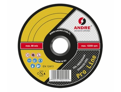 ANDRE TARCZA DO METALU 125 x 1,0mm INOX PRO LINE 95A60RBF