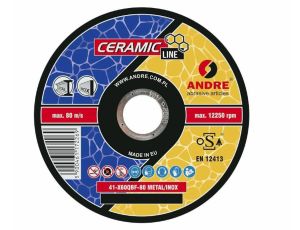ANDRE TARCZA DO METALU 125 x 1,0mm METAL/INOX CERAMIC LINE X60QBF