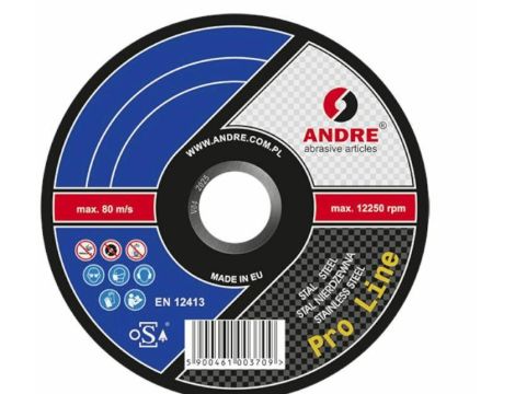 ANDRE TARCZA DO METALU 125 x 1,0mm METAL/INOX PRO LINE NEW 95A54RBF