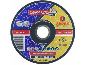 ANDRE TARCZA DO METALU 125 x 1,6mm METAL/INOX CERAMIC LINE X46QBF