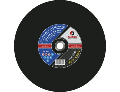 ANDRE TARCZA DO METALU 350 x 3,5mm x 25,4mm STANDARD PRO LINE 95A24RBF