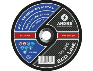 ANDRE TARCZA DO SZLIFOWANIA METALU 180 x 6,0mm METAL ECO LINE A24QBF