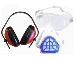 NAUSZNIKI+MASKA+OKULARY OCHRONNE   60390