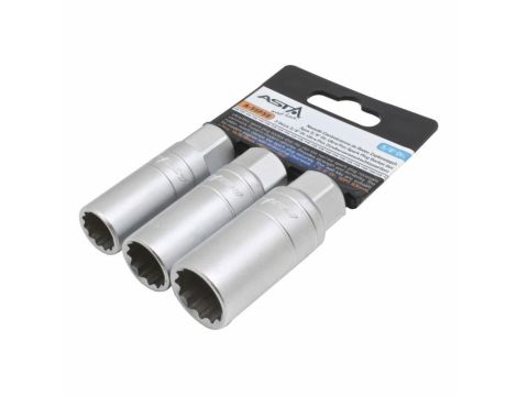 ASTA NASADKI 3/8" CIENKOŚCIENNE DO ŚWIEC ZAPŁONOWYCH 3szt.