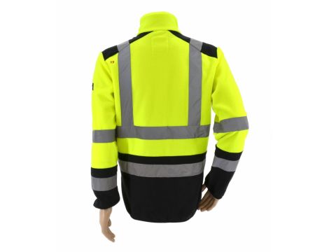 AWTOOLS BLUZA POLAROWA T3/ ODBLASKOWA ŻÓŁTA/ XXXL - 3