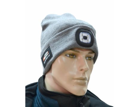 AWTOOLS CZAPKA Z LAMPKĄ LED 80lm CZARNA - 3