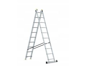AWTOOLS DRABINA ALUMINIOWA  2x10 150KG WIELOFUNKCYJNA 2-CZĘŚCIOWA