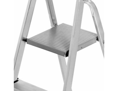 AWTOOLS DRABINA ALUMINIOWA 125kg 3 STOPNIE WOLNOSTOJĄCA - 4