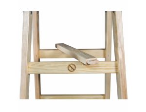 AWTOOLS DRABINA DREWNIANA  2x 4 STOPNI 150KG - image 2