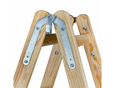 AWTOOLS DRABINA DREWNIANA  2x 5 STOPNI 150KG - 3