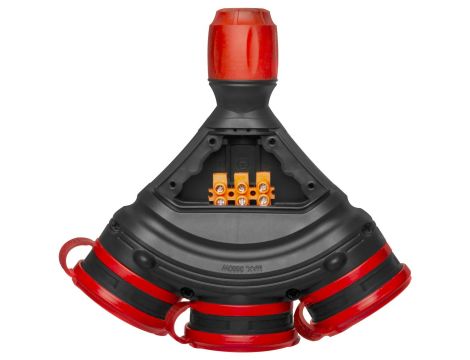 AWTOOLS GNIAZDO  EXTREME POTRÓJNE Z KLAPKAMIIP54 16A - 6