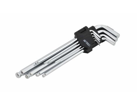 AWTOOLS IMBUS /1,5-10mm/ DŁUGIE /9szt.KULA 1.5/2/2.5/3/4/5/7/8/10cm