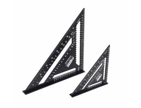 AWTOOLS KĄTOWNIK STOLARSKI ALUMINIOWY  7" BLACK LINE