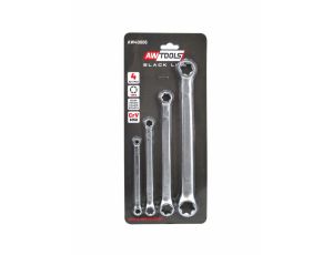 AWTOOLS KLUCZ OCZKOWY TORX E6-E24 4cz. BLACK LINE