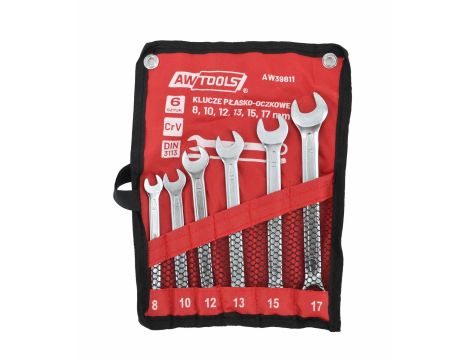 AWTOOLS KLUCZ PŁASKO-OCZKOWY   KPL. 6szt. /8mm-17mm