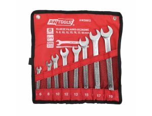 AWTOOLS KLUCZ PŁASKO-OCZKOWY   KPL. 8szt. /6mm-19mm