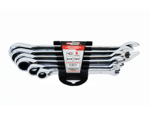 AWTOOLS KLUCZ PŁASKO-OCZKOWY Z GRZECH.KPL. 6szt 8-19mmZ PRZEŁĄCZ.