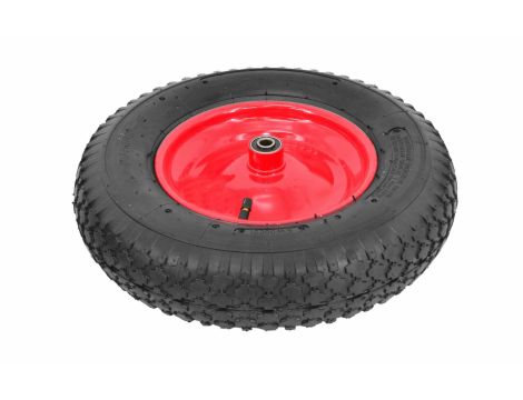 AWTOOLS KOŁO PNEU. 2PR CZERWONE 4.00-8/METAL.ŁOŻ+OŚ