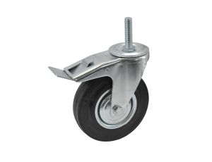 AWTOOLS KOŁO SKRĘTNE CZ. GUMA HAM.TR.  75mm