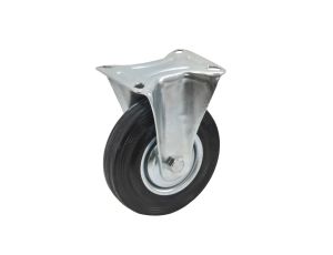 AWTOOLS KOŁO STAŁE Z CZARNĄ GUMĄ  100mm