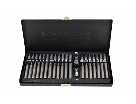 AWTOOLS KOŃCÓWKI HEX / TORX / SPLINE 40cz.BLACK LINE
