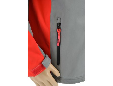 AWTOOLS KURTKA SOFTSHELL T4/ CZERWONO-SZARA/   S - 5