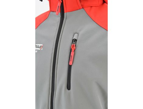AWTOOLS KURTKA SOFTSHELL T4/ CZERWONO-SZARA/ XXXL - 4