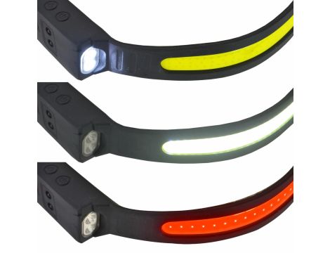 AWTOOLS LATARKA CZOŁOWA COB LED Z CZUJNIKIEM RUCHU - 2