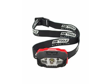 AWTOOLS LATARKA CZOŁOWA LED USB 5 FUNKCJI BLACK LINE - 2