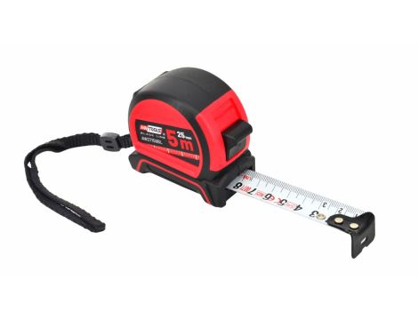 AWTOOLS MIARA ZWIJANA  5m x 25mm ABS NYLONOWA POWŁOKA - 4