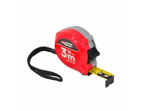 AWTOOLS MIARA ZWIJANA COMPACT  3m x 19mm ABS 2-STOP