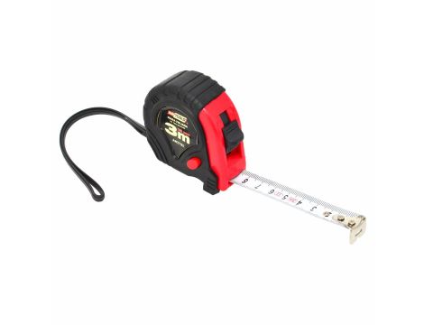 AWTOOLS MIARA ZWIJANA CZERWONO-CZARNA 3m x16mm ABS TPR 2-STOP