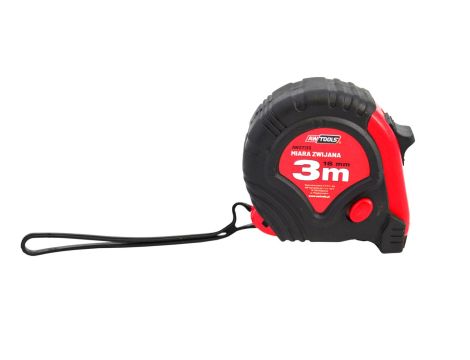 AWTOOLS MIARA ZWIJANA CZERWONO-CZARNA 5m x 19mm ABS TPR 2-STOP