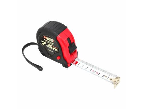 AWTOOLS MIARA ZWIJANA CZERWONO-CZARNA 7,5m x 25mm ABS TPR 2-STOP - 4