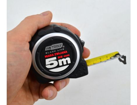 AWTOOLS MIARA ZWIJANA DWUSTRONNA  8m x 25mm ABS TPR 1-STOP - 3