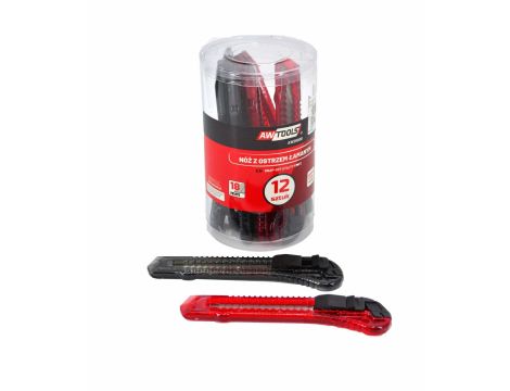 AWTOOLS NOŻYK DO TAPET TRANSP. 12szt. TUBA