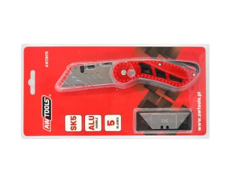 AWTOOLS NOŻYK TRAPEZOWY SKŁADANY / 5 OSTRZY SK5 - 2