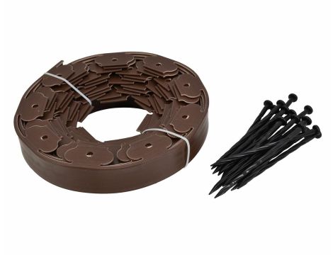 AWTOOLS OBRZEŻE TRAWNIKOWE ECO-BORDER   10M BRĄZ - 2